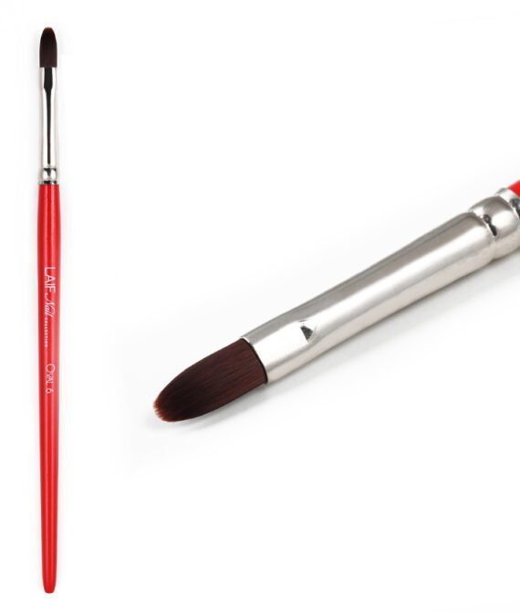Pinsel Oval roter Stiel 6