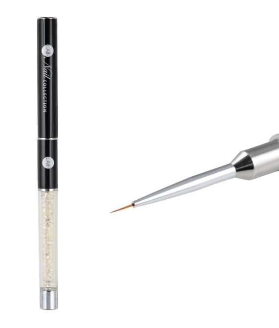 Nail Art Pinsel 0 mit Strasssteinen